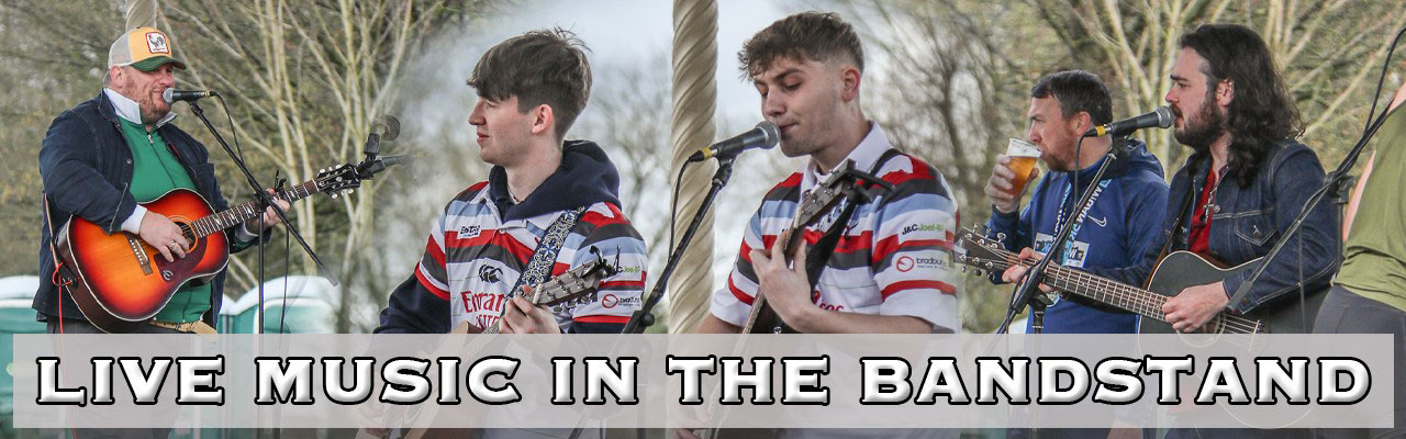 Live music in the bandstand