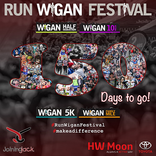 150 days to go to the Run Wigan Festival 2022