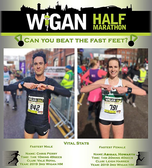 Wigan Half Marathon record holders